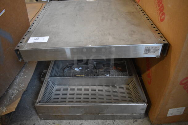 Stainless Steel Commercial Countertop Fry Dumping Station. 29x28x23.5