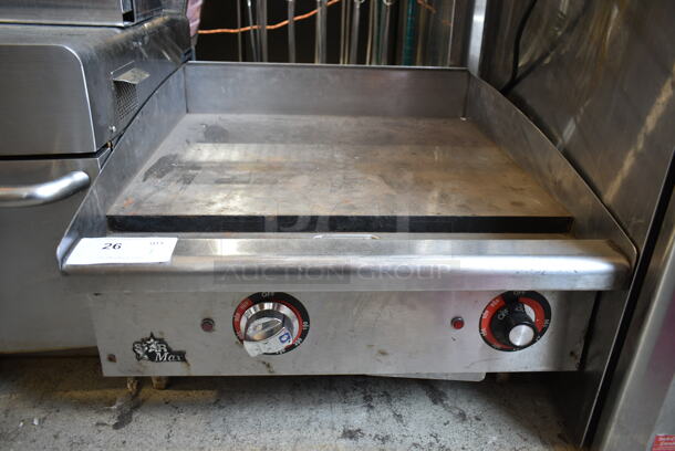 Star Max Stainless Steel Commercial Countertop Electric Powered Flat Top Griddle. 208/240 Volts, 1 Phase.  - Image 1 of 5