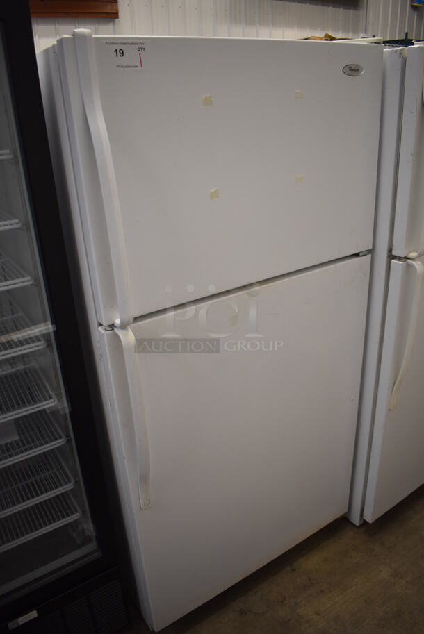 Whirlpool ET1MHKXMQ02 Metal Cooler Freezer Combo Unit. 115 Volts, 1 Phase. 33x30x66. Tested and Working!