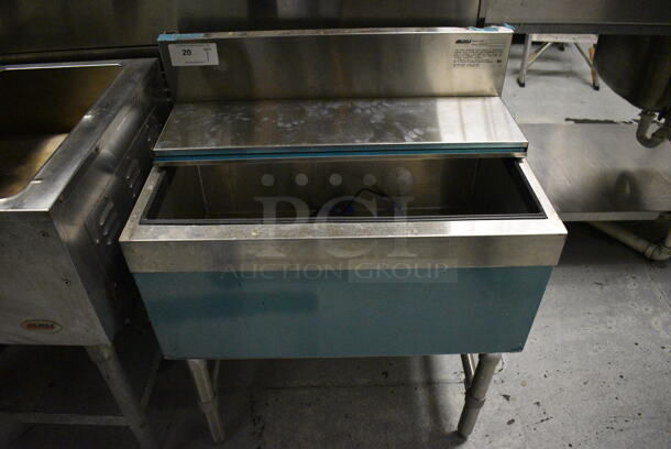 Eagle B30IC-19 Stainless Steel Commercial Ice Bin w/ Back Splash and Lid. 30x19x36.5. (kitchen)