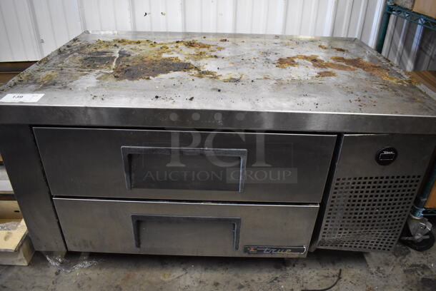 True Stainless Steel Commercial 2 Drawer Chef Base on Commercial Casters. 115 Volts, 1 Phase. 48.5x32x25. Cannot Test Due To Missing Power Cord - Image 2 of 6