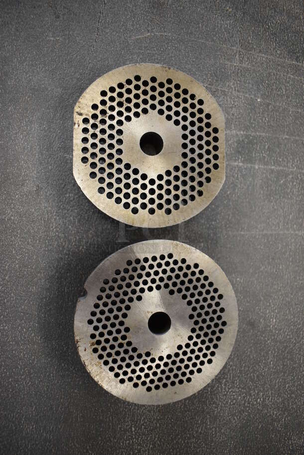 2 Metal Meat Grinder Plates. 3.25x3.25x1. 2 Times Your Bid! - Image 3 of 3