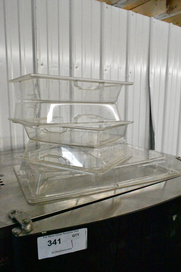 ALL ONE MONEY! Lot of Orange Anti Fatigue Floor Mat, Clear Lids and White Racks.  - Image 5 of 9