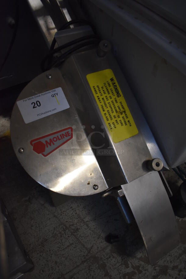 Moline 260 Stainless Steel Commercial Countertop Bagel Slicer. 115 Volts, 1 Phase. 12x29x20. Tested and Working! - Image 4 of 5