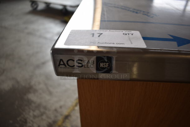 BRAND NEW! Vollrath ACS FAB LLC Stainless Steel Counter w/ 4 Wood Pattern Doors. - Image 6 of 6