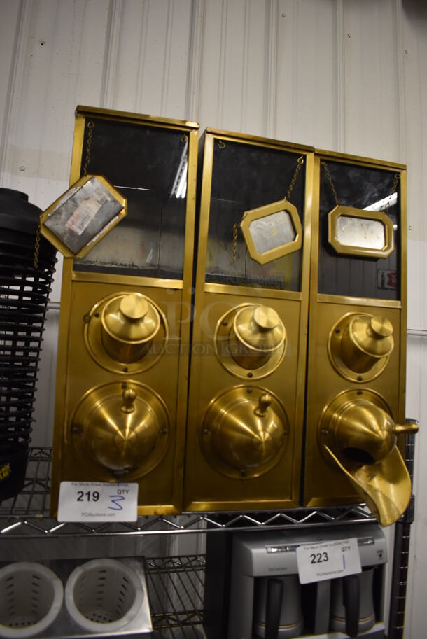 3 Metal Countertop Coffee Bean Holders. 7x16x22. 3 Times Your Bid! - Image 3 of 6