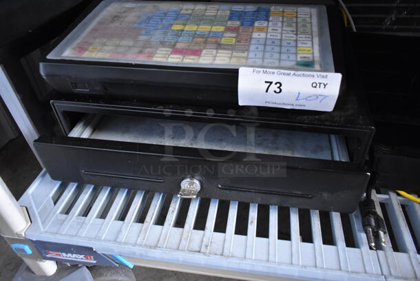 ALL ONE MONEY! Lot of Metal Cash Register w/ Insert and Menu Keyboard. - Image 6 of 8