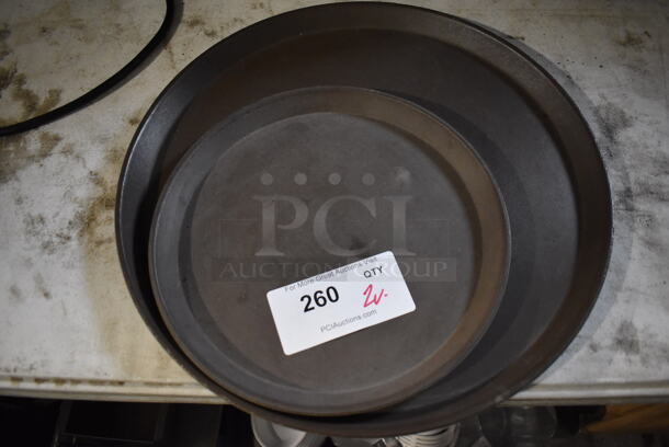 2 Various Round Serving Trays. 16x16x1, 11x11x1. 2 Times Your Bid! - Image 1 of 3