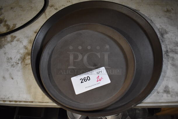 2 Various Round Serving Trays. 16x16x1, 11x11x1. 2 Times Your Bid!