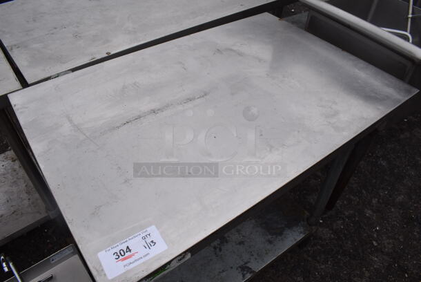 Regency Stainless Steel Table w/ Metal Under Shelf. 36x24x34 - Image 2 of 3