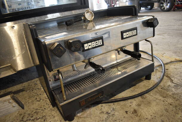 Brugnetti Model Meta Stainless Steel Commercial Countertop 2 Group Espresso Machine w/ 3 Portafilters and Steam Wands. 230 Volts. 27.5x21.5x19.5 - Image 5 of 7