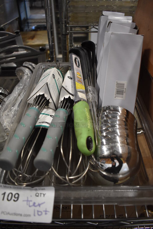 ALL ONE MONEY! Tier Lot of Various Items Including Utensils and Glass Mugs - Image 8 of 12