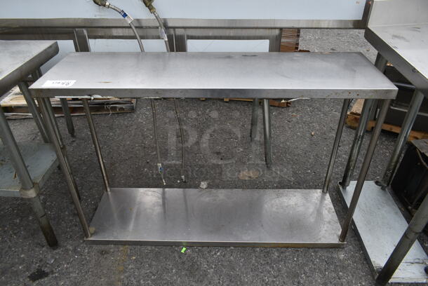 Stainless Steel Commercial Table w/ Metal Under Shelf. - Image 1 of 4