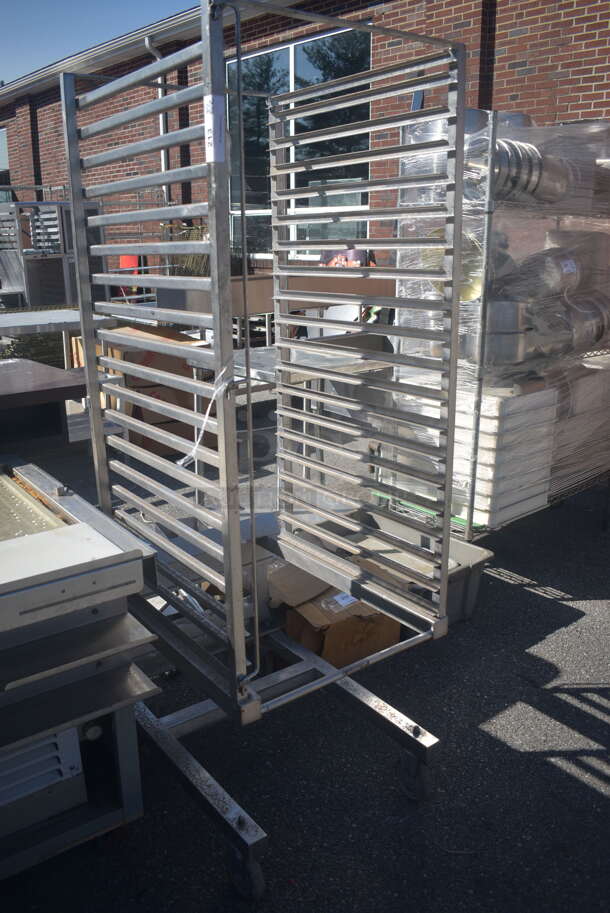 Commercial Stainless Steel Sheet Pan Rack On Commercial Casters.  - Image 2 of 4