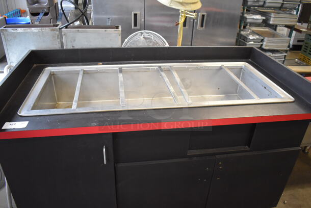 Atlas WCMD-4 Metal Commercial Cold Pan Drop In Unit in Cabinet. 115 Volts, 1 Phase. 65x33x40. Tested and Powers On But Does Not Get Cold - Image 2 of 10
