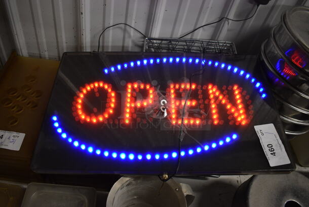 Open Closed Light Up Sign. 23x1x14 - Image 1 of 4
