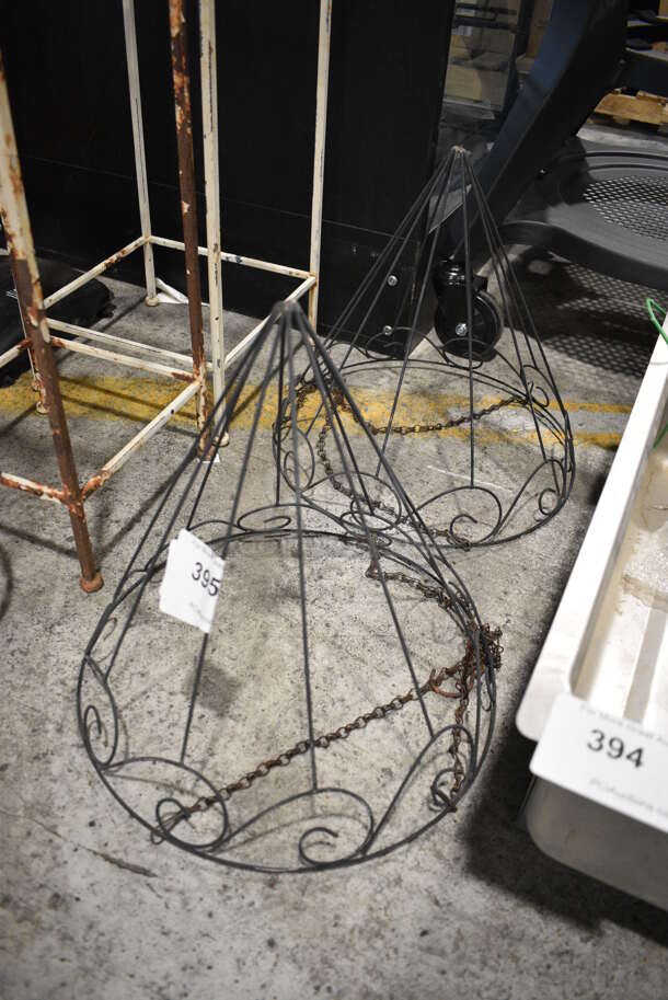 2 Black Metal Baskets. 14x14x14.5. 2 Times Your Bid! - Image 2 of 2