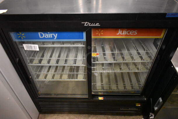 2019 True GDM-41SL-48-HC-LD Metal Commercial 2 Door Reach In Cooler Merchandiser w/ Poly Coated Racks. 115 Volts, 1 Phase. Tested and Powers On But Does Not Get Cold - Image 1 of 5