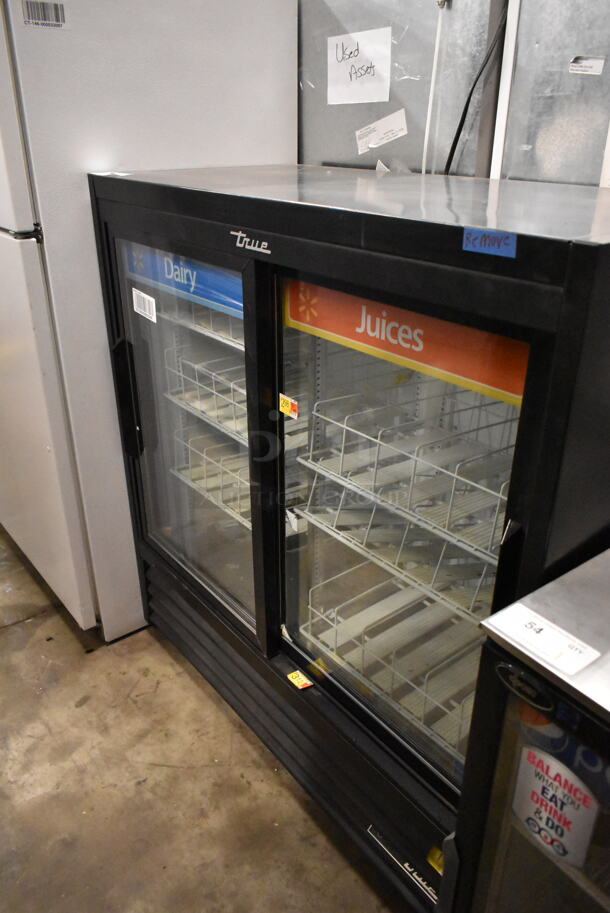 2019 True GDM-41SL-48-HC-LD Metal Commercial 2 Door Reach In Cooler Merchandiser w/ Poly Coated Racks. 115 Volts, 1 Phase. Tested and Powers On But Does Not Get Cold - Image 2 of 5