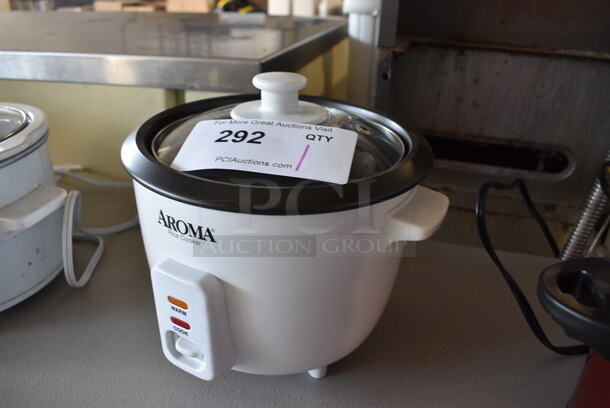 Aroma Model ARC-363NG Metal Countertop Rice Cooker. 120 Volts, 1 Phase. 9x8.5x8.5. Tested and Working! - Image 2 of 4