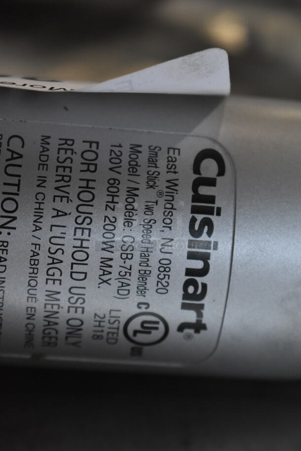 Cuisinart CSB-75 Immersion Blender. 120 Volts, 1 Phase. Tested and Working! - Image 5 of 6
