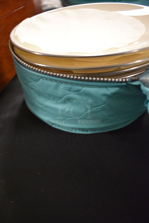 ALL ONE MONEY! Lot of Lenox Dinnerware Including Serving Plate, Cups, Dinner Plates, Salad Plates, Bread and Butter Plates, and Saucers With Protective Covers  - Image 9 of 12