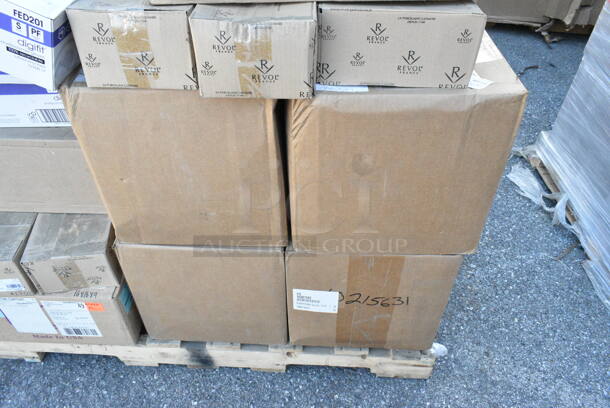 36 BRAND NEW! Items Including .Flyer Pitcher, Cocktail Tray 5", Revol BC0312 Glasses, Elara FED201Elastipolymer Gloves, Earthwide Bagasse Clamshells. 36 Times Your Bid!  - Image 3 of 12