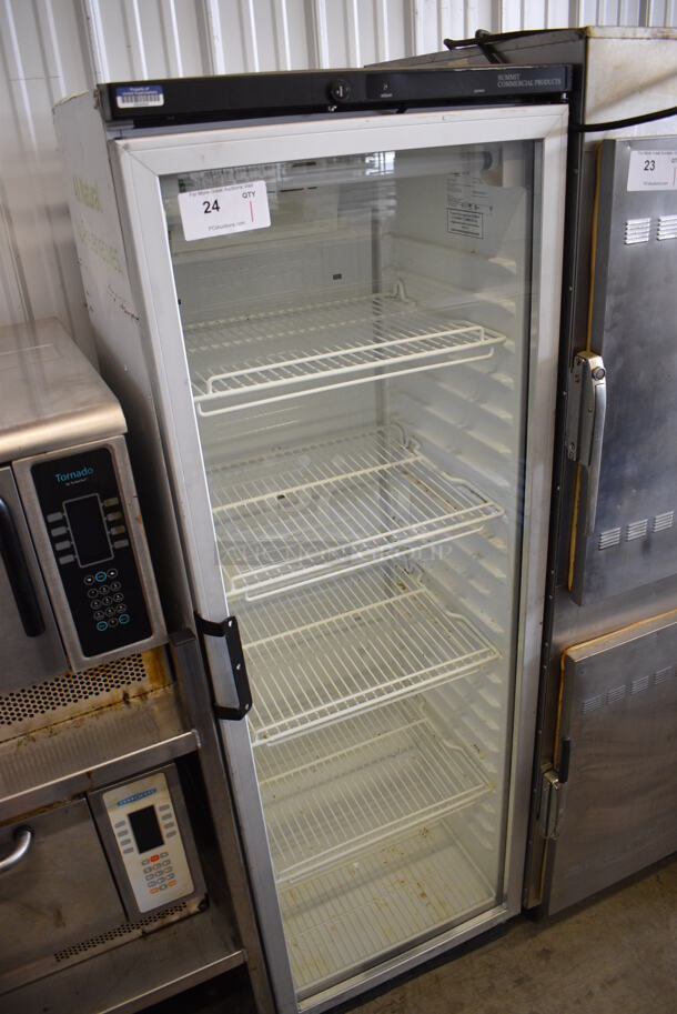 Vestfrost Model FKG 371 Metal Commercial Single Door Reach In Cooler Merchandiser w/ Poly Coated Racks. 115 Volts, 1 Phase. 23.5x25x72.5. Tested and Working! - Image 2 of 5