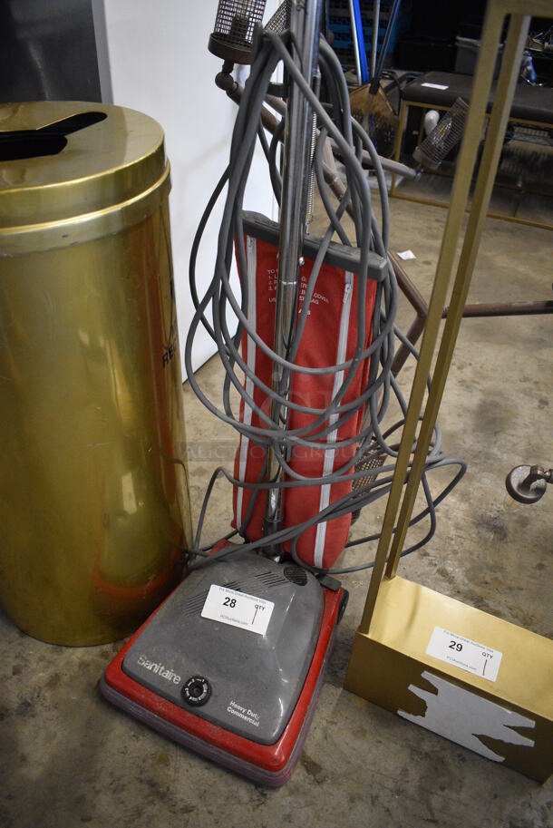Sanitaire Heavy Duty Commercial Vacuum Cleaner. 13x17x46. Tested and Working! - Image 3 of 5