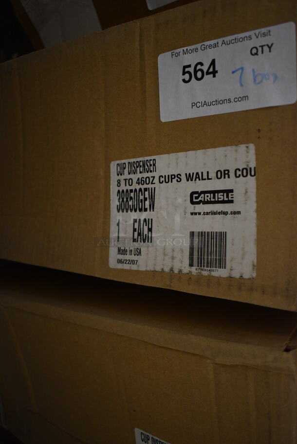 7 BRAND NEW IN BOX! Carlisle Stainless Steel Cup Dispensers. 7x7x24. 7 Times Your Bid! - Image 3 of 3