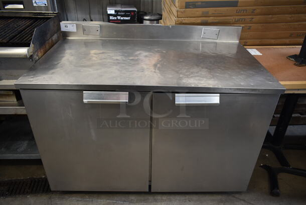 Delfield ST4148 Stainless Steel Commercial 2 Door Work Top Cooler. 115 Volts, 1 Phase. Tested and Working! - Image 1 of 7