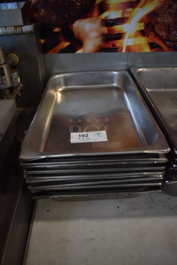 ALL ONE MONEY! Lot of 18 Various Stainless Steel Full Size Drop In Bins. 1/1x2.5, 1/1x4, 1/1x6 - Image 6 of 8