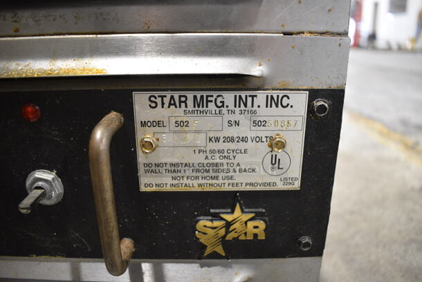 Star Model 502F Stainless Steel Commercial Countertop Electric Powered 2 Burner Hot Plate Range. 208/240 Volts, 1 Phase. 12x24x13 - Image 3 of 6