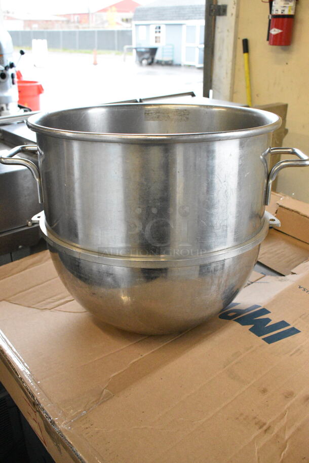 4 Various Stainless Steel Mixing Bowls w/ 1 Mixing Bowl Dolly. Includes Hobart VMLH60 60 Quart Mixing Bowl. 4 Times Your Bid! - Image 2 of 11