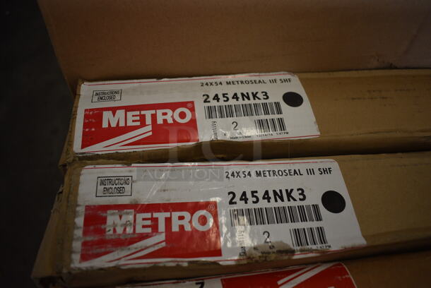 ALL ONE MONEY! Lot of 4 BRAND NEW IN BOX! Metro Green Finish Wire Shelves. 54x24x1.5 - Image 3 of 3