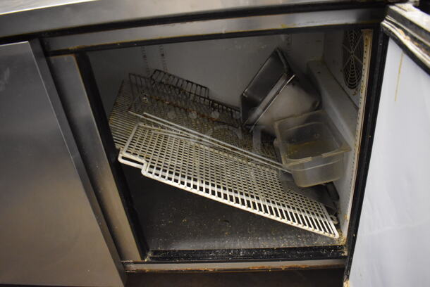 True TPP-67 Stainless Steel Commercial Pizza Prep Table on Commercial Casters. 115 Volts, 1 Phase. 67x32x42. Tested and Powers On But Does Not Get Cold - Image 5 of 8