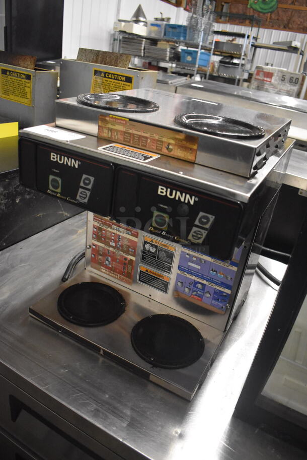 Bunn CDBC 2/2 TWIN Stainless Steel Commercial Countertop 4 Burner Coffee Machine. 120/208-240 Volts, 1 Phase. 16x18x20 - Image 2 of 6