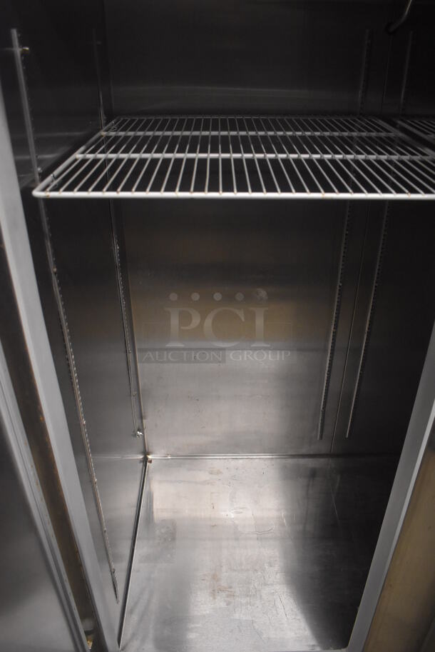Continental 2FE-SS Stainless Steel Commercial 2 Door Reach In Freezer on Commercial Casters. 115 Volts, 1 Phase. 57x34x82. Tested and Working! - Image 5 of 6