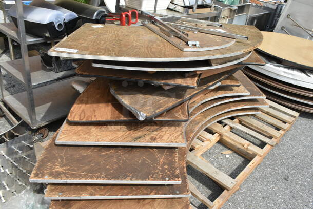 PALLET LOT of 8 Various Folding Tables. 8 Times Your Bid! - Image 1 of 2