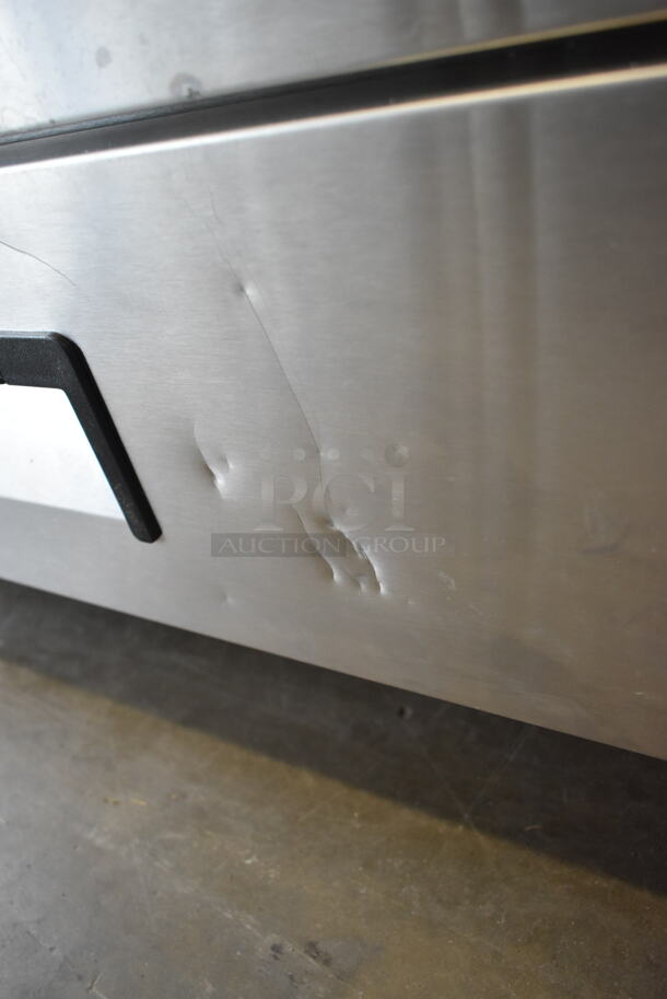 BRAND NEW SCRATCH AND DENT! 2023 Avantco 178CBE60HC Stainless Steel Commercial 2 Drawer Chef Base on Commercial Casters. 115 Volts, 1 Phase. Tested and Working! - Image 4 of 9