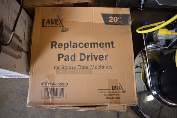 BRAND NEW! Lavex 978LAVP20A Janitorial 20" Single Speed Rotary Floor Cleaning Machine w/ 3 Lavex Pad Drivers. 110-120 Volts, 1 Phase. 20x24x44. Tested and Working! - Image 6 of 9