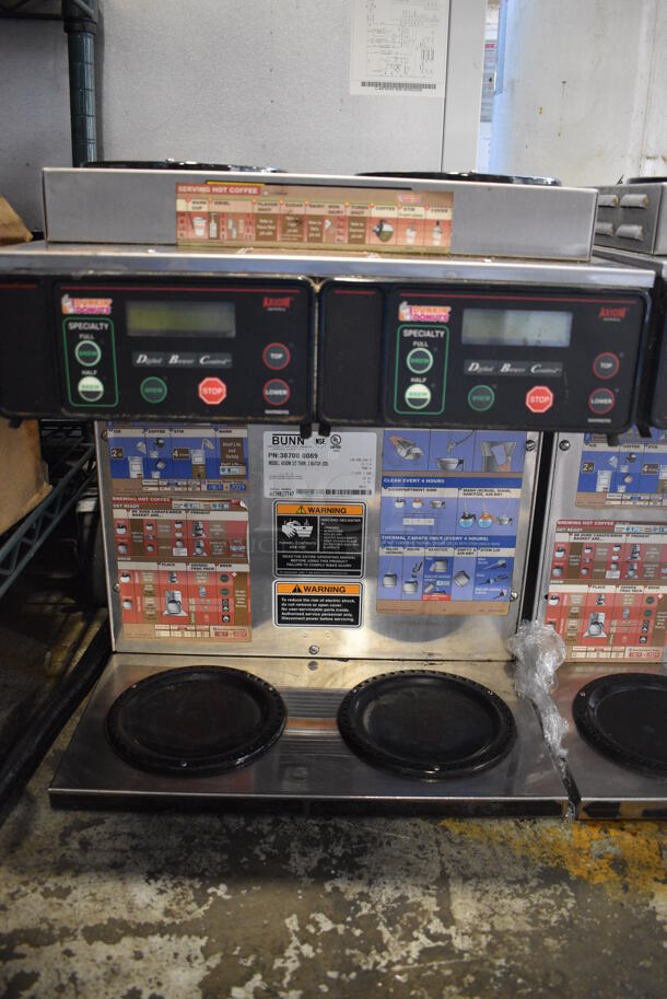 2014 Bunn Model AXIOM 2/2 TWIN Stainless Steel Commercial Countertop 4 Burner Coffee Machine. 120/208-240 Volts, 1 Phase. 16x18x19 - Image 3 of 7