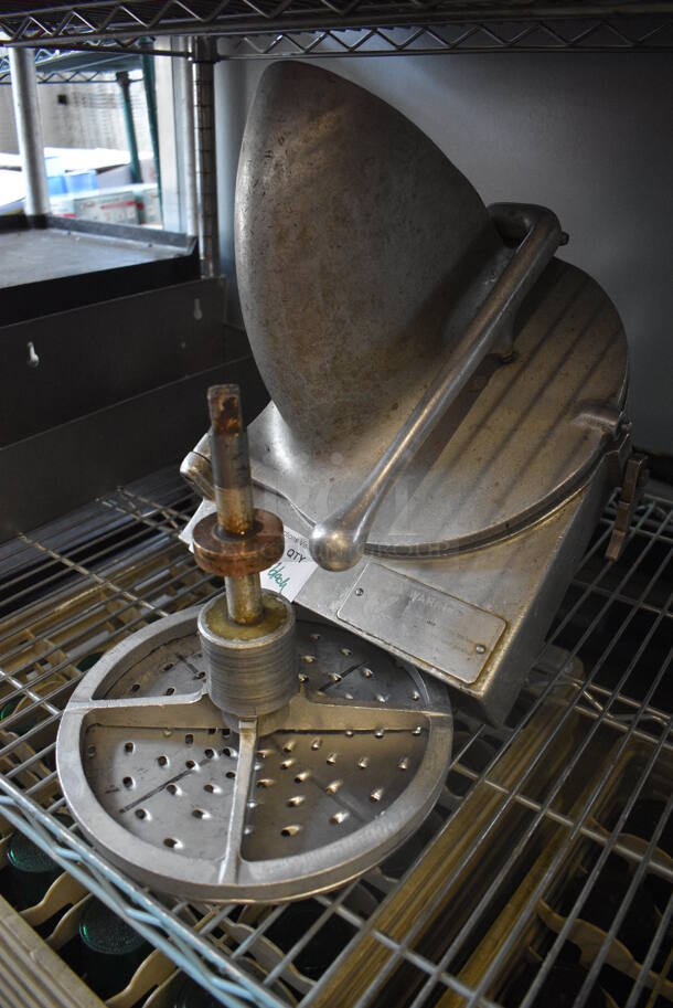 Metal Commercial Pelican Head w/ Sliding Blade and Extra Grating Blade. 11x18x12 - Image 1 of 5