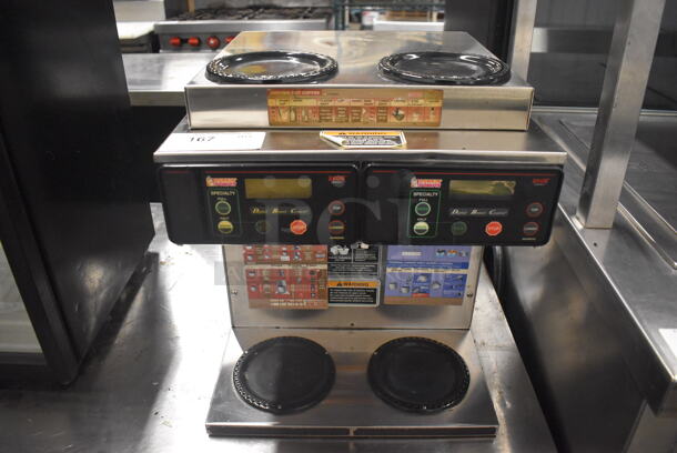 2013 Bunn AXIOM 2/2 TWIN Stainless Steel Commercial Countertop 4 Burner Coffee Machine. 120/208-240 Volts, 1 Phase. 16x18x20 - Image 1 of 6