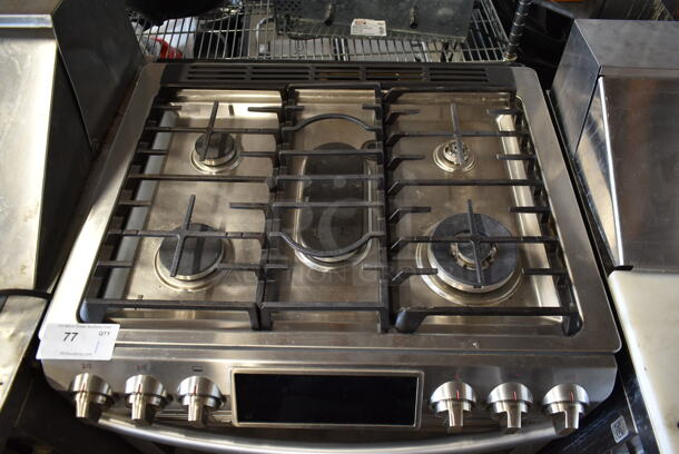 Samsung Stainless Steel Natural Gas Powered 4 Burner Range w/ Oven. - Image 2 of 10