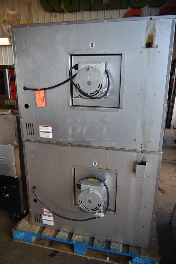 2 LIKE NEW! Vulcan VC4ED Stainless Steel Commercial Electric Powered Full Size Convection Ovens w/ View Through Doors, Metal Oven Racks and Thermostatic Controls. 208 Volts, 3/1 Phase. 2 Times Your Bid! - Image 11 of 11