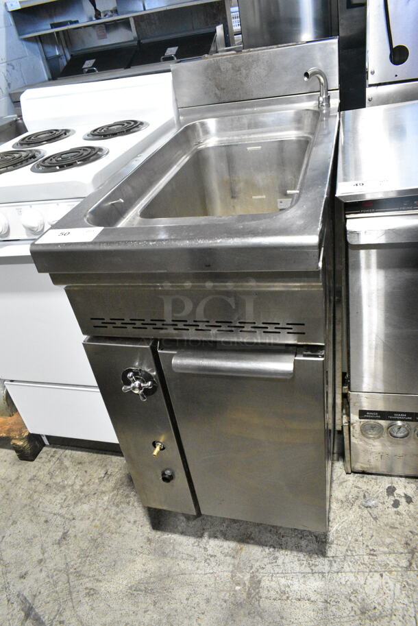 Stainless Steel Commercial Floor Style Natural Gas Powered Pasta Cooker. - Image 2 of 12