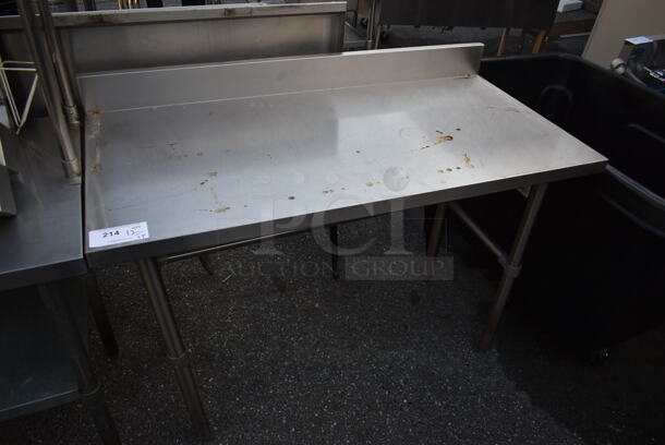 Stainless Steel Commercial Table w/ Back Splash. - Image 1 of 3