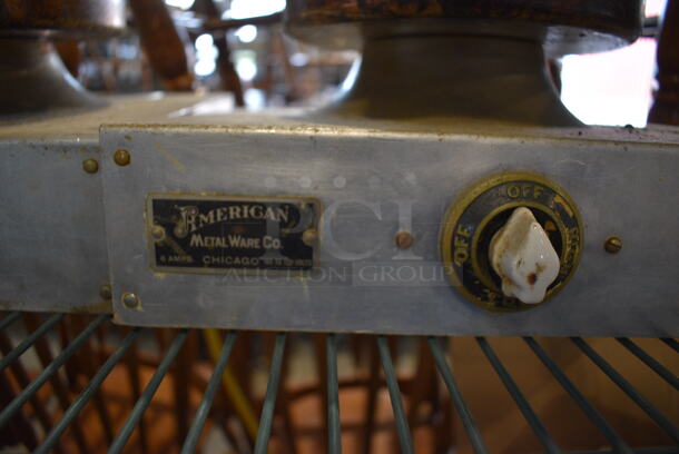 American Metalware Metal Commercial Countertop 2 Head Waffle Maker. 24x12x8. Tested and Working! - Image 3 of 6