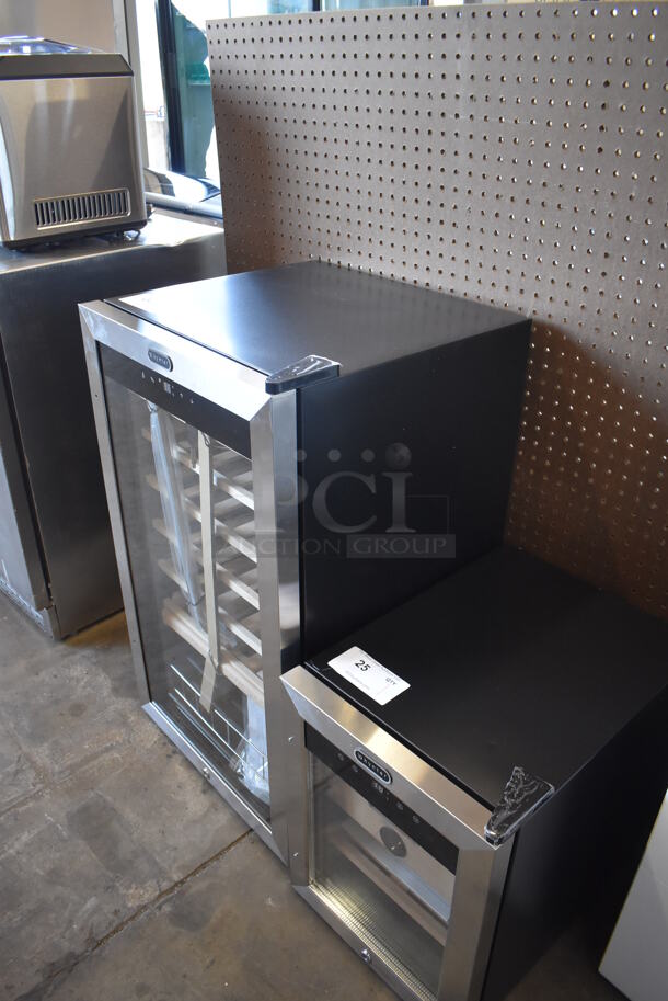 BRAND NEW SCRATCH AND DENT! Whynter FWC-341TS Stainless Steel Commercial Wine Chiller Merchandiser. 115 Volts, 1 Phase. Tested and Working! - Image 3 of 7